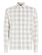 Corduroy Check Rf Shirt Tops Shirts Casual White Tommy Hilfiger