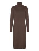 Milasz Roll Neck Long Dress Polvipituinen Mekko Brown Saint Tropez