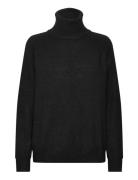 Garbiesz Rollneck Pullover Tops Knitwear Turtleneck Black Saint Tropez