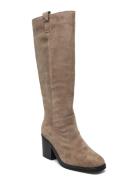 Women Boots Korkeavartiset Saapikkaat Beige NEWD.Tamaris