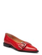 Biavictoria Buckle Ballet Flat Nappalak Ballerinat Red Bianco