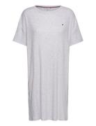 Ss Rib Jersey Nightdress Yöpaita Grey Tommy Hilfiger