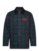 Logo Plaid Barn Coat Tikkitakki Green Polo Ralph Lauren