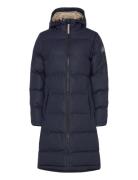 Lumi Coat Topattu Pitkä Takki Navy Tretorn