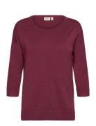 Frbesmock 2 Pullover - Tops Knitwear Jumpers Burgundy Fransa