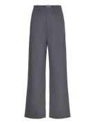 Loose Milano Pant Bottoms Trousers Wide Leg Grey Calvin Klein Jeans