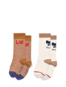 Annette Socks 2-Pack Sukat Multi/patterned Liewood