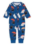 Drizzle Pyjamas Pyjama Sie Jumpsuit Haalari Blue Martinex