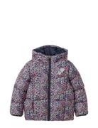 All Over Printed Puffer Jacket Toppatakki Purple Tom Tailor