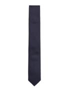 Polyester Tie 5 Cm Solmio Kravatti Navy Lindbergh Black