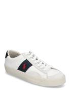 Sayer Leather-Suede Sneaker Matalavartiset Sneakerit Tennarit White Po...