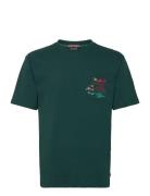 Relaxed Fit Pocket T-Shirt Tops T-shirts Short-sleeved Green Scotch & ...