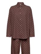 Amor Pyjamas Set Pyjama Brown Becksöndergaard