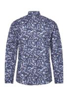 Aop Floral Shirt L/S Tops Shirts Casual Navy Lindbergh