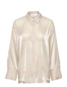 Kbrafaella Shirt Tops Shirts Long-sleeved Beige Karen By Simonsen