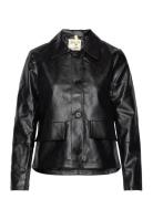 Sissel Faux Leather Nahkatakki Black Brixtol Textiles