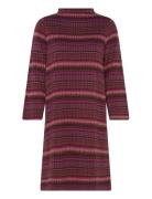 Sunday Ls Dress Polvipituinen Mekko Burgundy Jumperfabriken