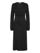 Mltrinity Tess Ls Jrs Midi Dress 2F Polvipituinen Mekko Black Mamalici...