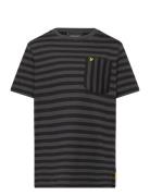 Breton T-Shirt Tops T-shirts Short-sleeved Black Lyle & Scott