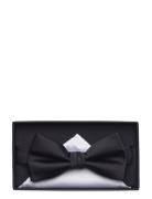 Polyester Bow Tie Rusetti Black Lindbergh Black