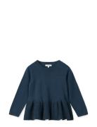 Esme Lurex Knit Jumper Tops Knitwear Pullovers Navy Liewood