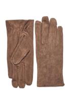 Pccomet Suede Gloves Hanskat Käsineet Brown Pieces