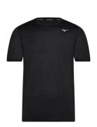 Impulse Core Tee Tops T-shirts Short-sleeved Black Mizuno