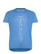 Agr Shirt Sport T-shirts Short-sleeved Blue Adidas Terrex