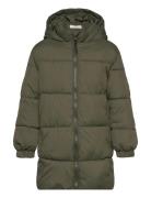 Quilted Long Coat Toppatakki Green Mango