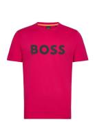 Thinking 1 Tops T-shirts Short-sleeved Pink BOSS