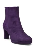 Women Boots Shoes Boots Ankle Boots Ankle Boots With Heel Purple Tamar...