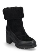 ine Shearling-Trim Suede Bootie Shoes Boots Ankle Boots Ankle Boots Wi...