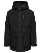 Onstom Parka Athl Parka Takki Black ONLY & SONS