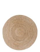 Rina - Rug, Braided Jute, Nature Ø120 Cm Home Textiles Rugs & Carpets ...