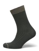 Erina Wool Rib Socks Lingerie Socks Regular Socks Green Mp Denmark