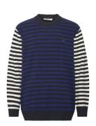 Pehmyt Tasaraita Tops Knitwear Jumpers Navy Marimekko