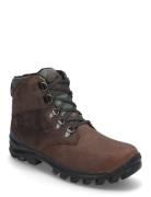 Chillberg Mid Lace Up Waterproof Snow Boot Dark Brown Nyörisaappaat Br...