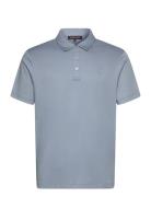 Sleek Mk Polo Tops Polos Short-sleeved Blue Michael Kors