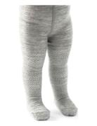 Wool Tights, Powder Sukkahousut Grey Smallstuff