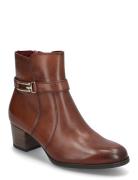 Women Boots Shoes Boots Ankle Boots Ankle Boots With Heel Brown Tamari...