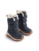 Winterboot Airy Tex Talvikengät Tarroilla Navy Wheat