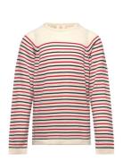 Merino Lt. Knitted Striped Blouse Tops Knitwear Pullovers Red Copenhag...