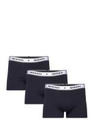 Morris Boxer Brief 3-Pack Black Bokserit Navy Morris