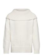 Sweater Knitted Featheryarn Wi Tops Knitwear Pullovers Cream Lindex