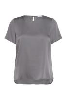 The Lorna Top Tops T-shirts & Tops Short-sleeved Grey Marville Road