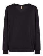 Sc-Banu Tops Sweat-shirts & Hoodies Sweat-shirts Black Soyaconcept