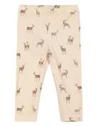 Legging Printed Bottoms Leggings Cream Petit Piao