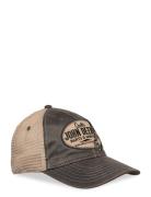 6 Panel Chan & Mesh Unstruct Beige - Grey John Deere Accessories Headw...