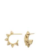 Peak Creoles Mini Accessories Jewellery Earrings Hoops Gold Edblad