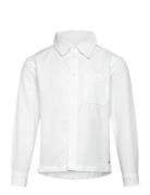 Shirt Ls Tops Shirts Long-sleeved Shirts White Minymo